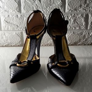 Cavalli heels size 39 Vintage Snake skin